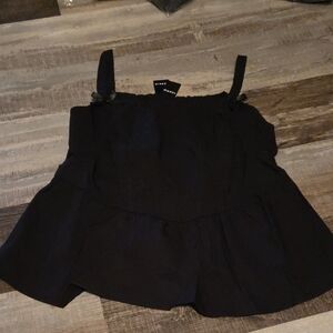torrid Black Ruffle Camisole Tank
